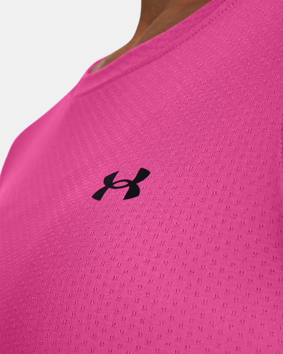 Tee-shirt à manches courtes HeatGear® Armour pour femme, Pink, pdpMainDesktop image number 2